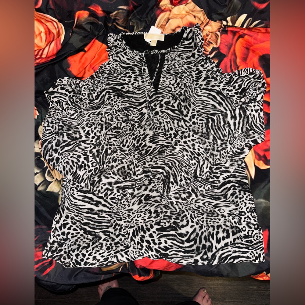 MK Animal Print blouse